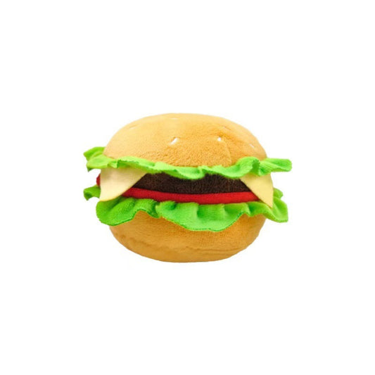 4-in-1 Fast Food Bucket Dog Toy Set, Squeaky Plush Bucket, Fries, Soda & Burger,