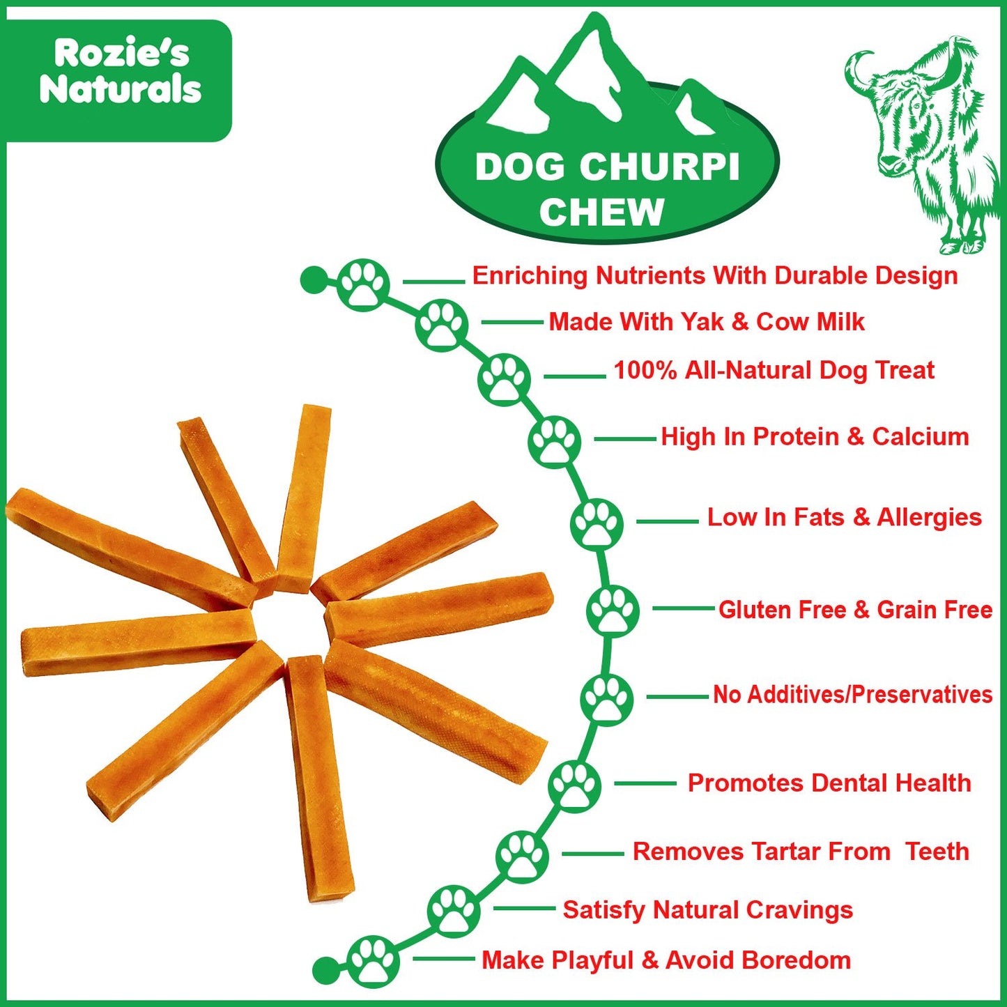 You Dog Will Love the Yak Cheese Churpi Dog Chews-2 Count-5.5 oz