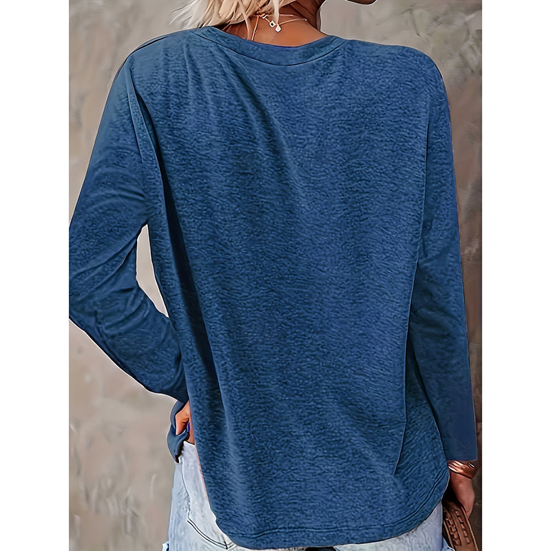 Dog Paw Love Heart Print T-Shirt For Women Long Sleeve Dog Mom Graphic Tees Tops Crewneck Shirts