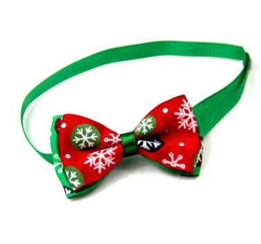 1 Pieces Cute Christmas Pet Supplies Handmade Ribbon Dog Bow Ties 8 Colors Cat Neck Tie Dog Accessories