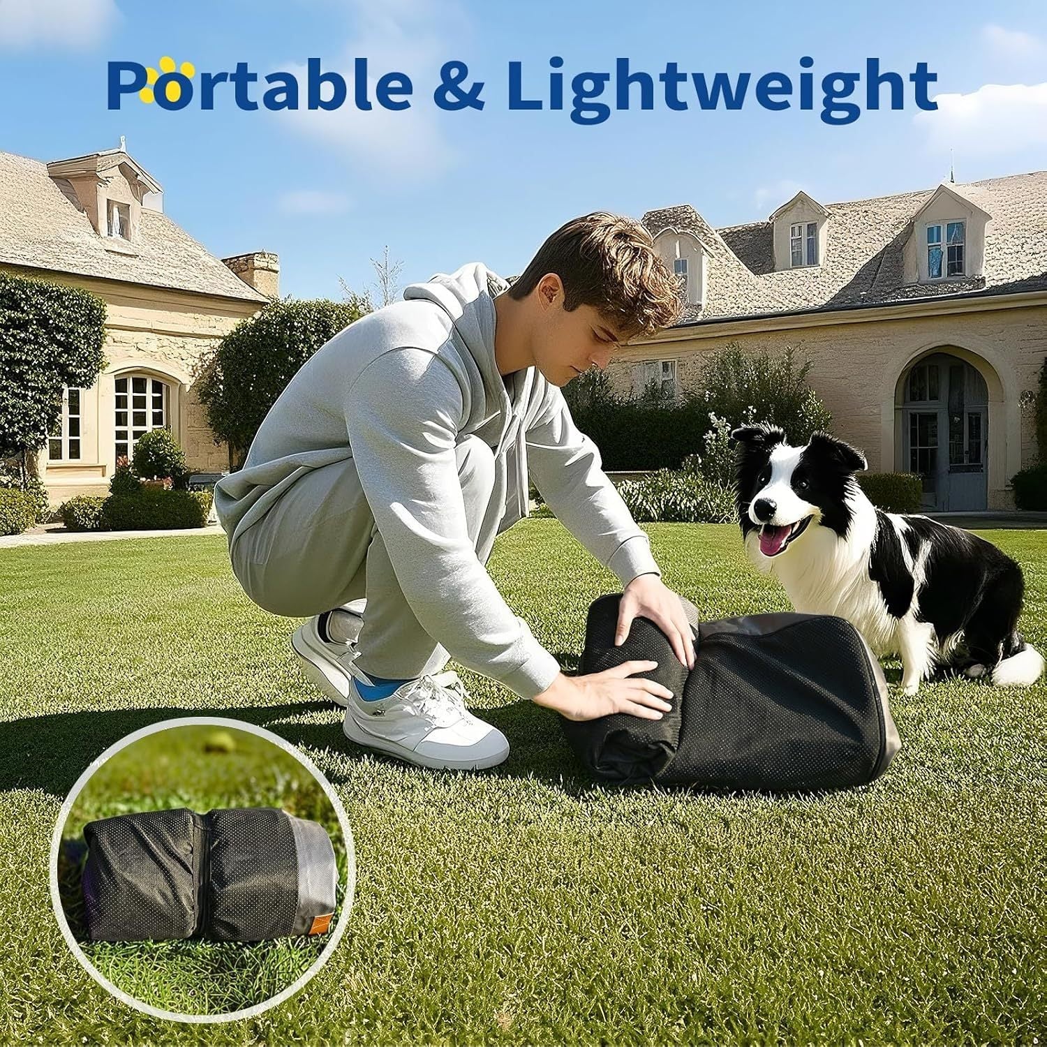 PawPal Oasis: Inflatable Waterproof Dog Travel Mat