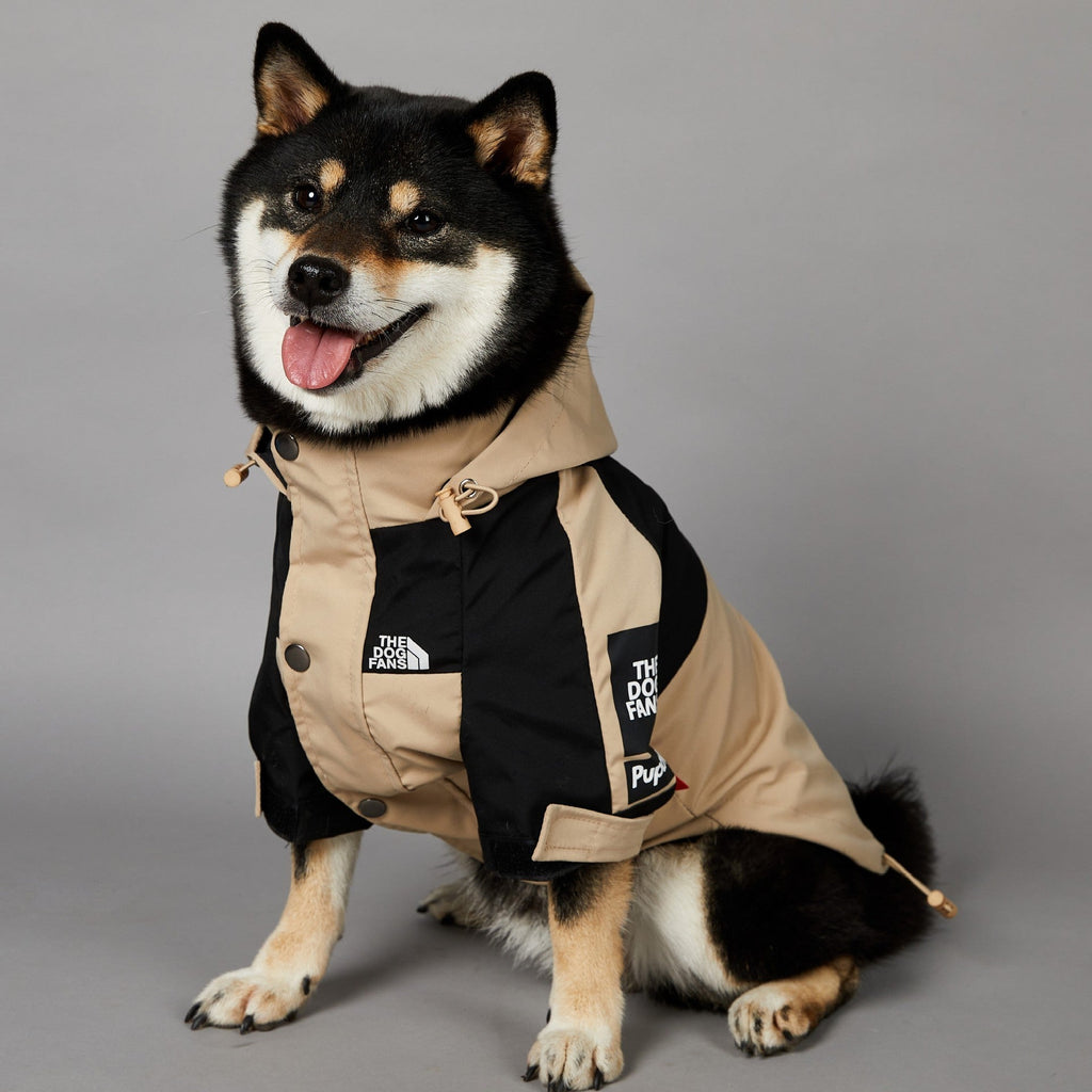 Khaki Large Dog Raincoat