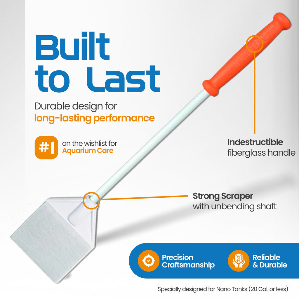 Flipper Platinum NANO Aquarium Algae Scraper 12"