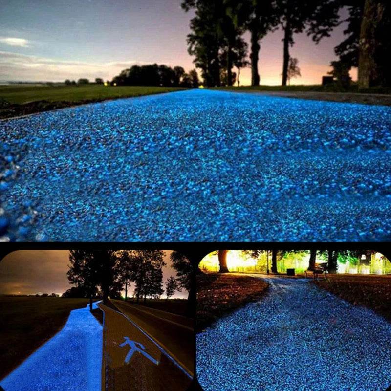Glow in the Dark Pebbles – Luminous Stones for Garden, Path, Lawn & Aquarium Decor