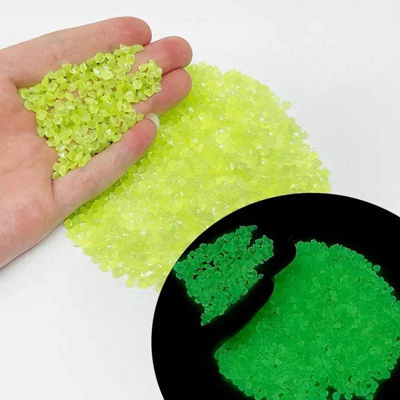 Glow in the Dark Pebbles – Luminous Stones for Garden, Path, Lawn & Aquarium Decor