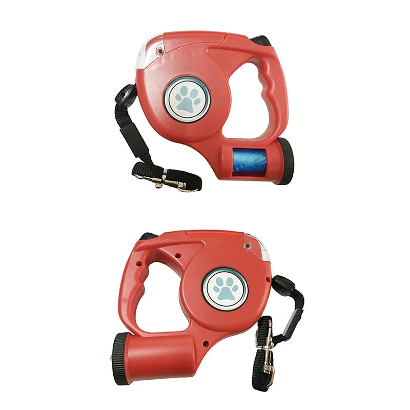 GlowGuard: LED Leash & Poop Bag Combo for Pets