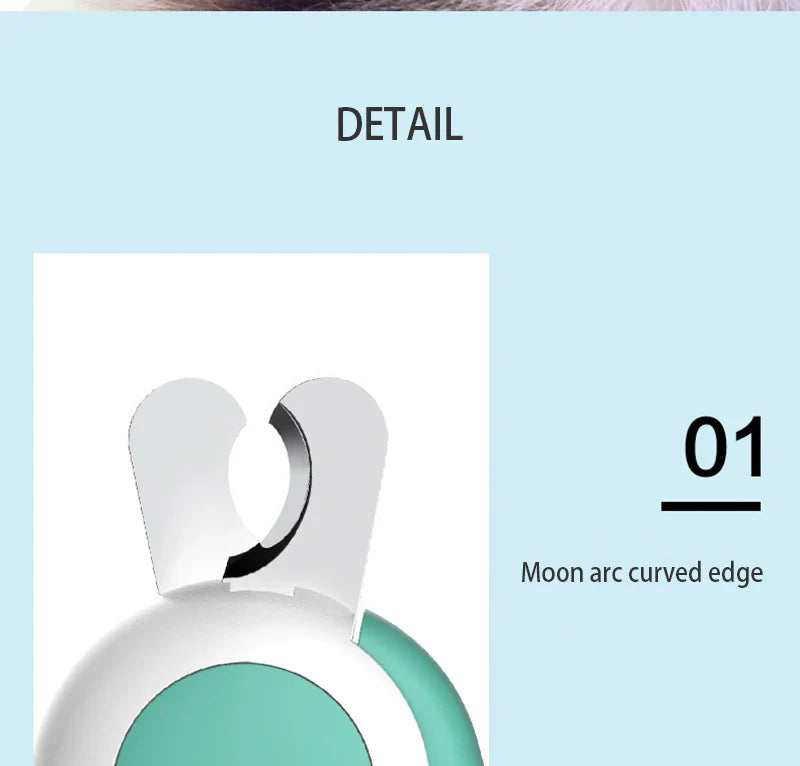 LED Pet Nail Clipper  Claw Grooming Scissors for Cats Small Dogs