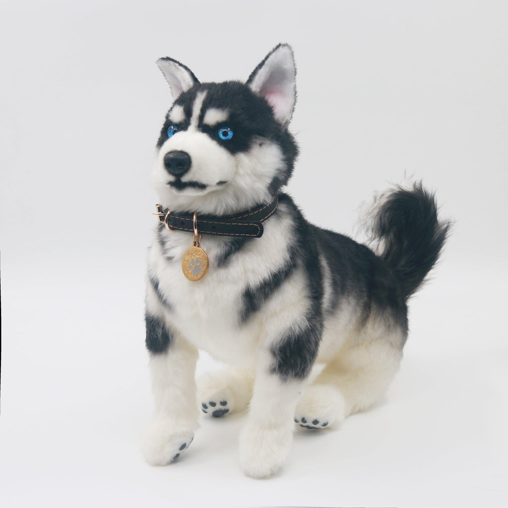 Husky Plush – Realistic Dog Toy Gift for Pet Lovers