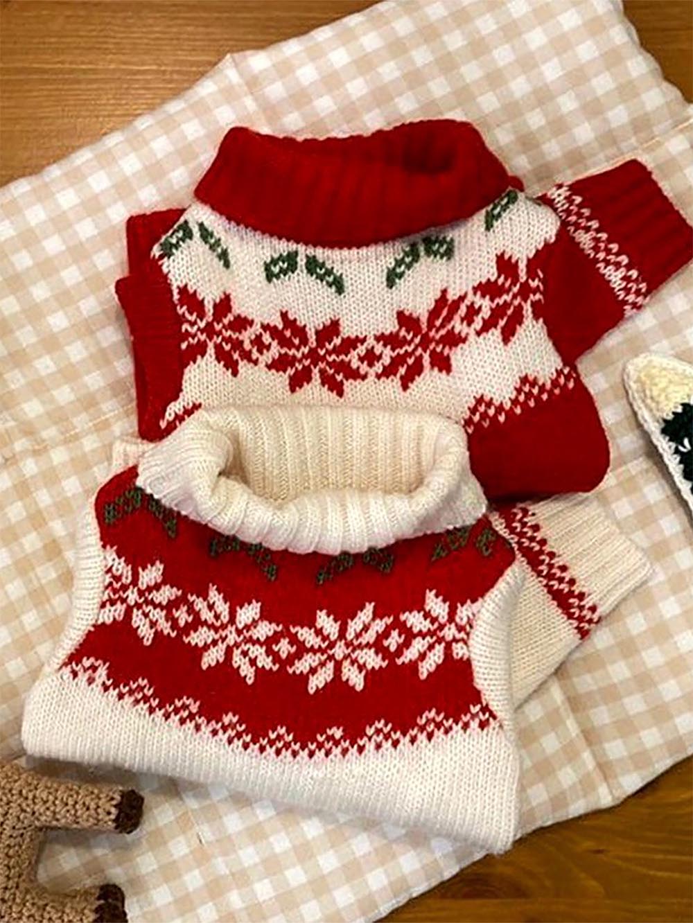 Red Pet Christmas Sweater | NCS