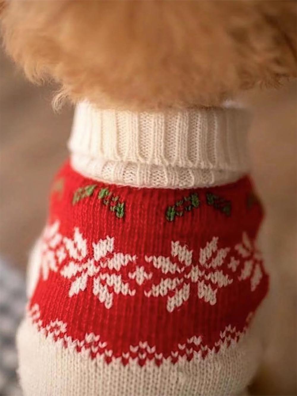 Red Pet Christmas Sweater | NCS