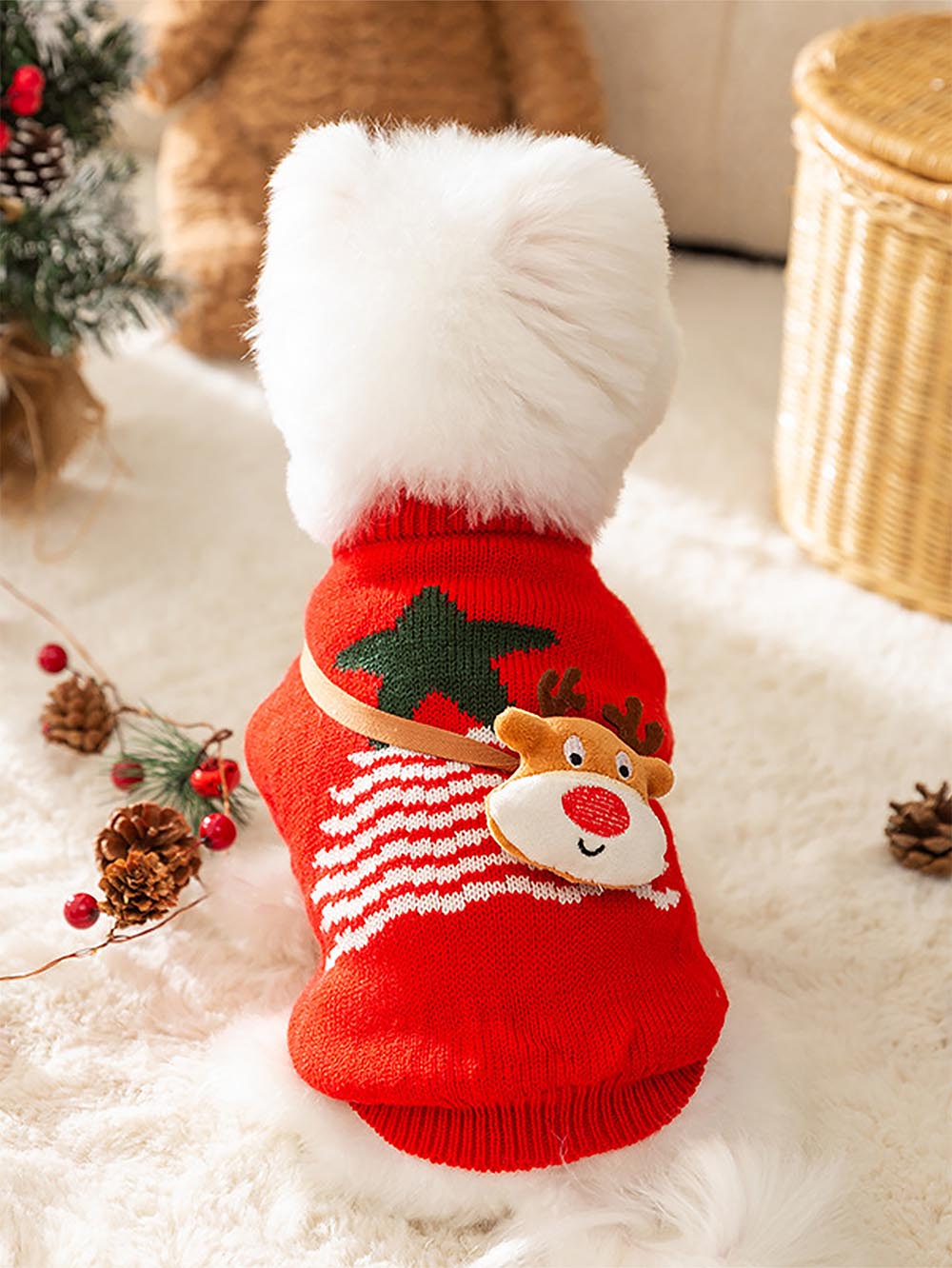 Red Pet Christmas Sweater | NCS
