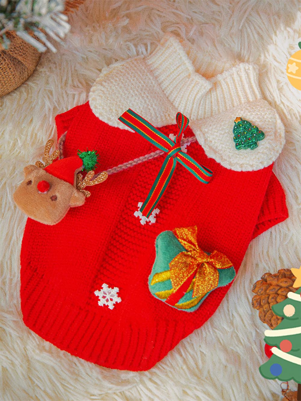 Pet Collared Christmas Sweater | NCS