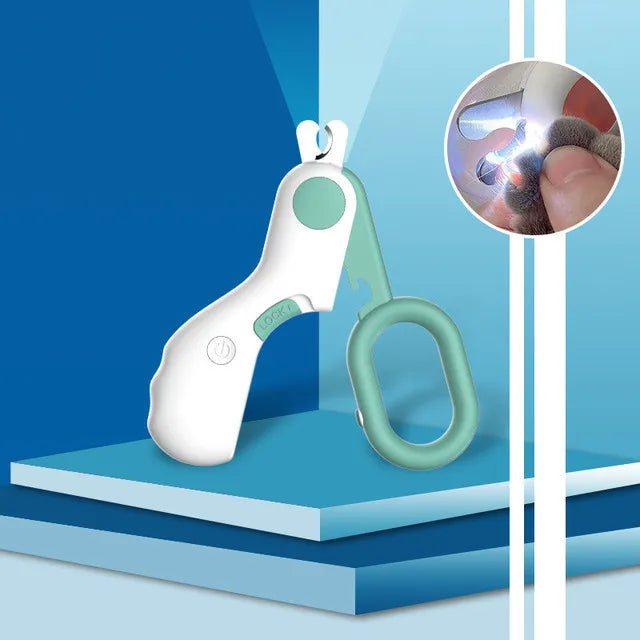 LED Pet Nail Clipper  Claw Grooming Scissors for Cats Small Dogs