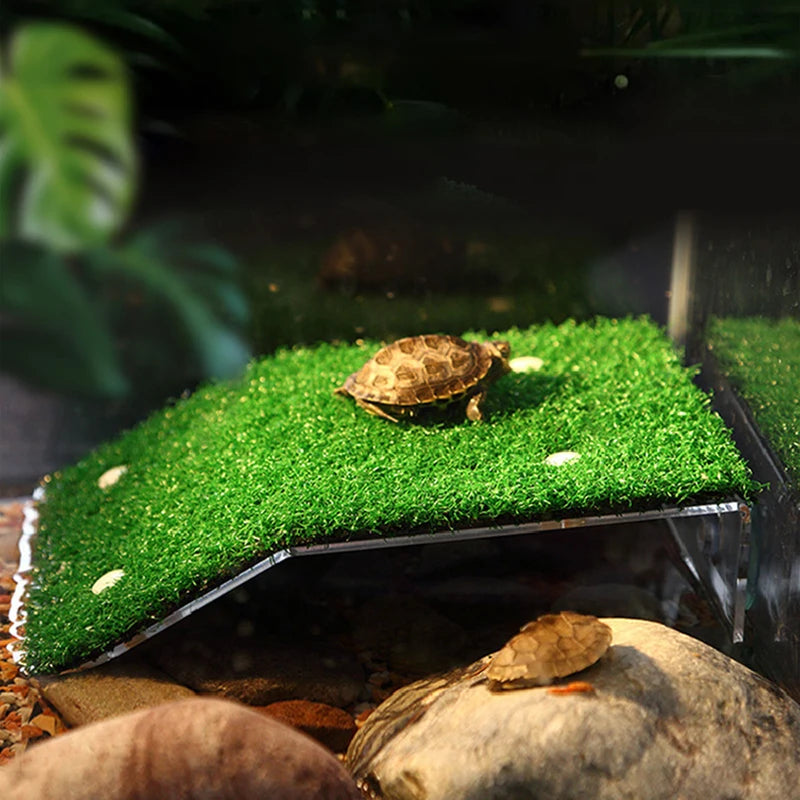 S/M/L Size Turtle Platform Float Decoration Terraces Grass Ramp