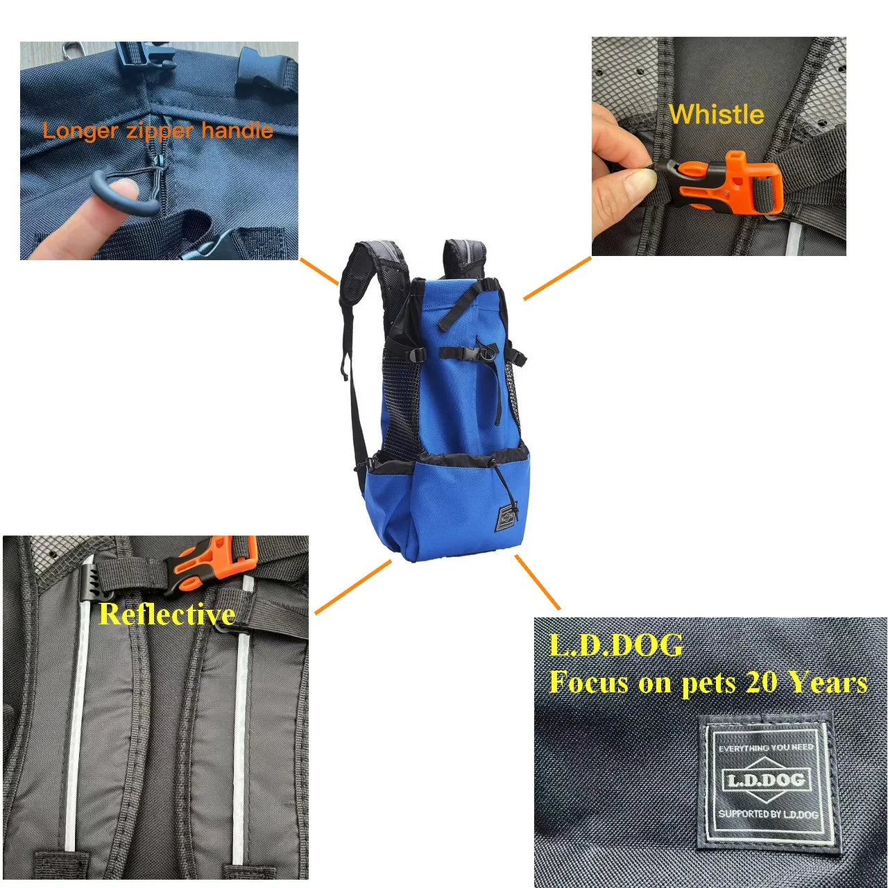 Hiking Pet Dog Carrier Travel Backpack Outdoor Ventilation Outdoor Sport Mesh