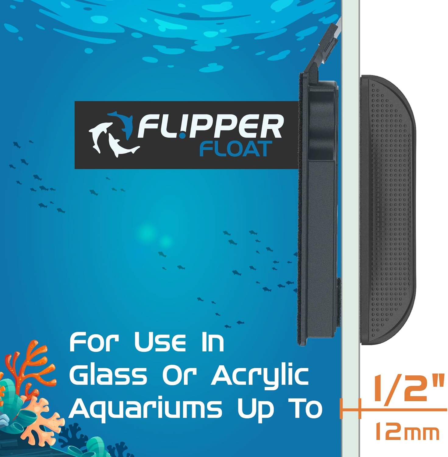 Flipper FLOAT 2 in 1 Magnetic Aquarium Algae Cleaner (Standard)