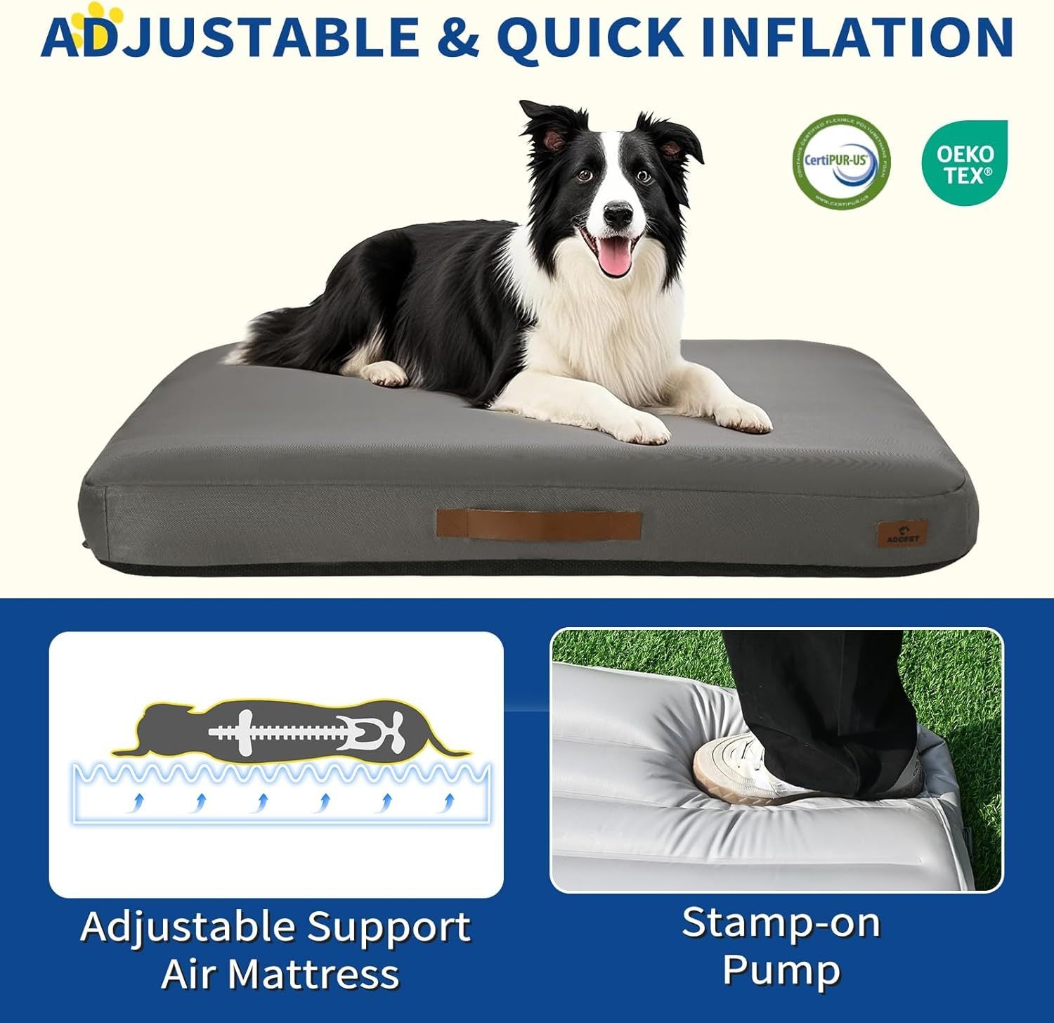 PawPal Oasis: Inflatable Waterproof Dog Travel Mat