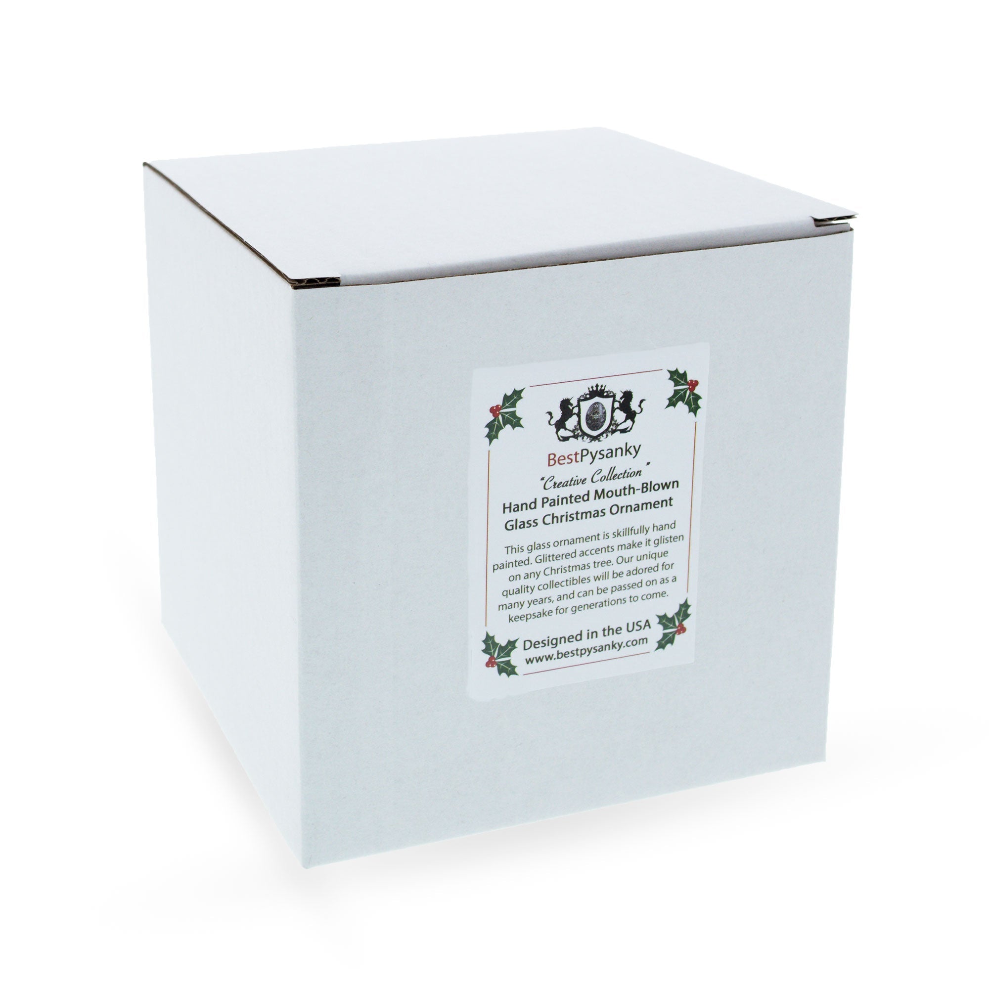 Glittered Goldfish Glass Christmas Ornament