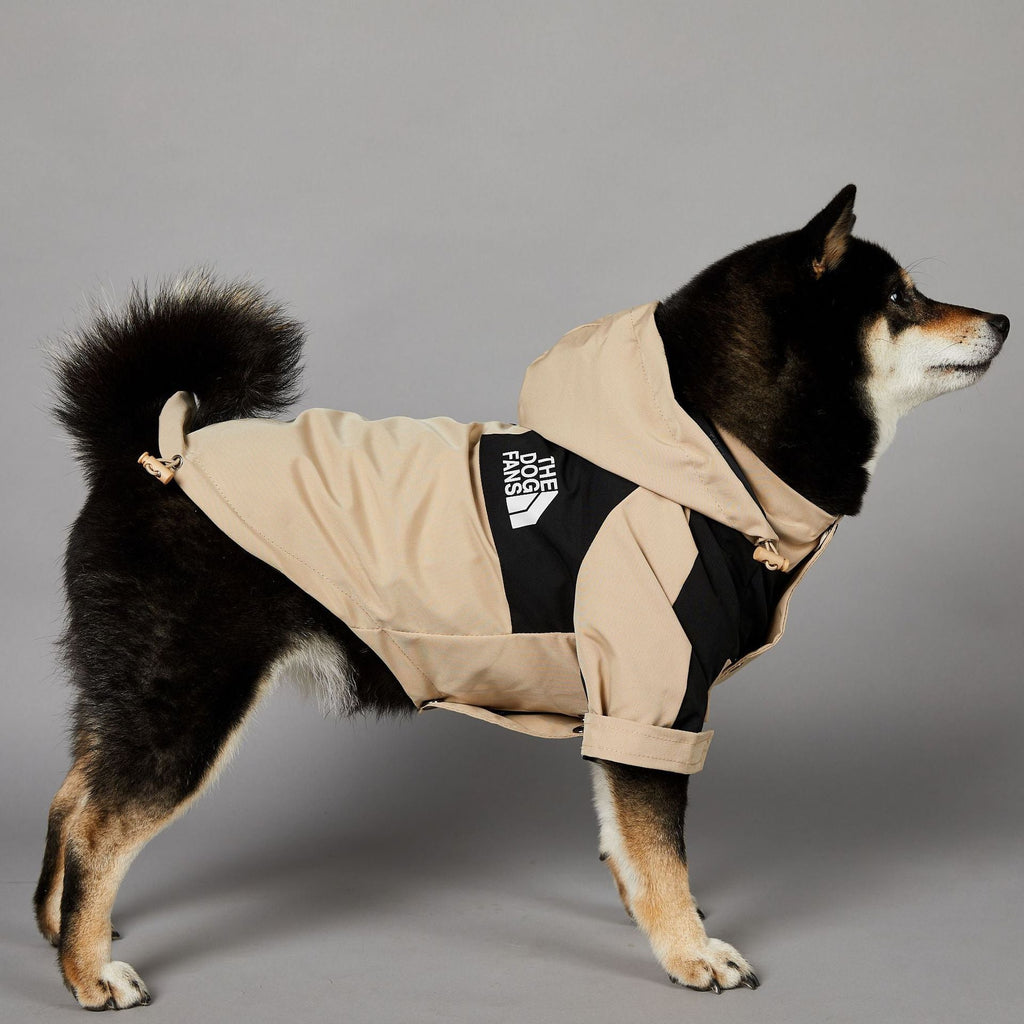 Khaki Large Dog Raincoat