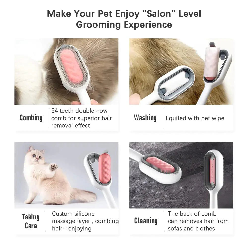 Fur-Free Pet Grooming Brush